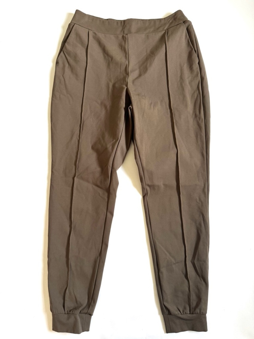 Bylt Elite Pintuck Jogger Pants Size Large Green Brown